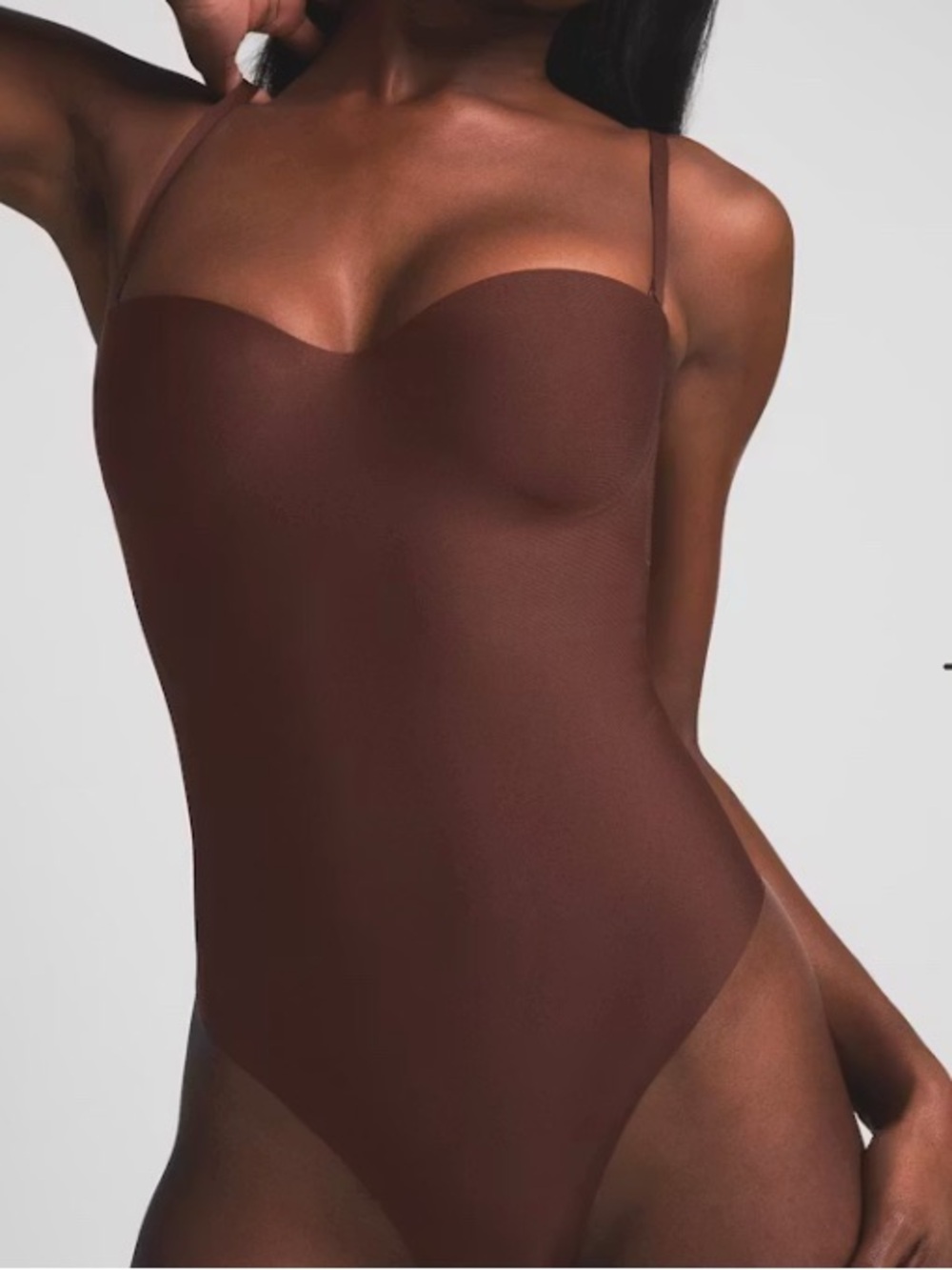 SKIMS BODY UNDERWIRE BODYSUIT COCOA LARGE BNWT MSRP $138.00